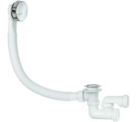Слив-перелив для ванны Wirquin с сифоном ""Перископ"" L=600 мм., полуавтомат, вентиль, ABS, хром (SP5603) 30717567 