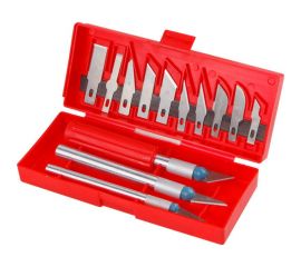 Набор скальпель-ножей для точных работ по дереву ВОЛАТ 13 предметов 18030-13 