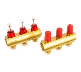 DANFOSS Коллекторы FHF-3F с расходомерами для 3 контуров 088U0523 