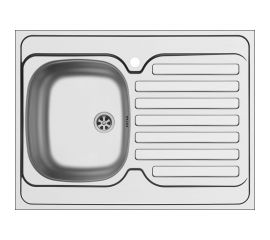 Мойка Pyramis 60x80 L ECO, 1TH MNB сварная без перелива Левая 102997101 