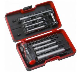 Felo Набор бит SL/PH/Tx/PZ и головок M-TEC c рукояткой SMART в кейсе, 20 шт 06082006 