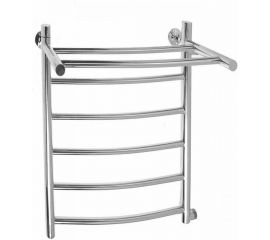 ТЕМАРК Полотенцесушитель Классика с полкой (КП-11) 600х900 D32/18мм (перекладина дугообразная, нижнее подключение) 24602 