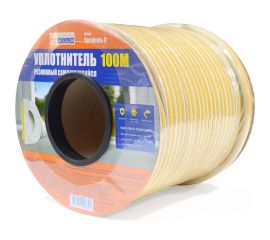 4walls Уплотнитель резиновый D-профиль, 89 мм, 100м, белый, 8 шт 115781 