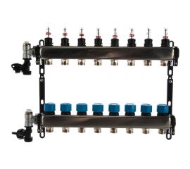 FV-PLAST Коллекторная группа нерж.сталь 1 х3 4 8 вых. с расх., воздухоотвод. AA906001008 