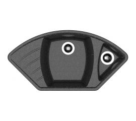 Dr.Gans Кухонная мойка Габи, цвет: черный 25.050.E1015.407 