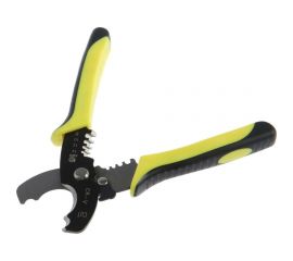 Кабелерез TUNDRA сталь 65Mn, до 10 мм, снятие изоляции 1.5 - 6 мм2, 2К рукоятки, 180 мм 5350920 