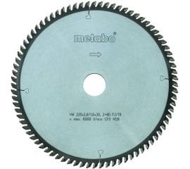Metabo Пильный диск 220x2,6/1,6x30,Z=80FZ/TZ5neg,UK333/SE 628084000 