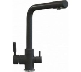 Polygran Смеситель кухонный Высокий Дуо (№16 Черный) 627505 