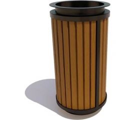 7 скамеек Урна уличн. «Стрит»,67058, сосна, тик 67058/СТРТ/9005/C_ТИК 