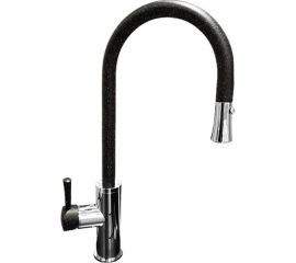 GranFest GF Смеситель для кухни Выдвижная лейка U-обр. D-35 mm черный 7652 чер 