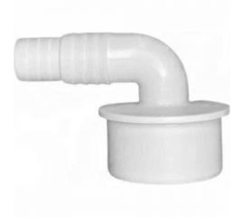 Переходник угол для подключения сливного шланга стиральной или посудомоечной машины СУПРИМПЛАСТ 90 градусов, 20x23x50, белый 4P_20235090_02 