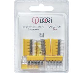 5-проводная соединительная клемма DORI СМК 2273-205 (6 шт.) 46325 