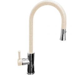 GranFest GF Смеситель для кухни Выдвижная лейка U-обр. D-35 mm бежевый 7652 беж 