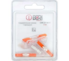 1-проводная соединительная клемма DORI смк 221-4111 (3 шт.) 42730 