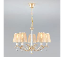 Eurosvet 60103 5 подвесной светильник перламутровое золото a045230 