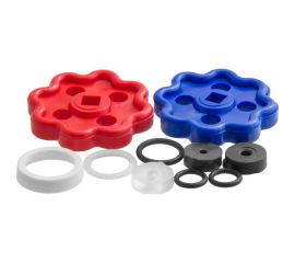 Набор ремонтный для кранбуксы и вентилей MasterProf Ду-15, 20, 25 «Ромашка», красная + синяя ИС.131412 