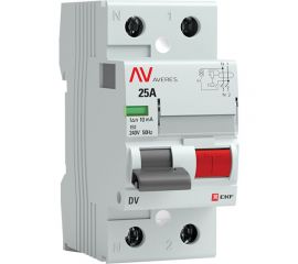 Устройство защитного отключения EKF DV 2P 25А/ 10мА AC AVERES rccb-2-25-10-ac-av 