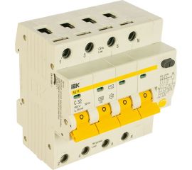 Дифавтомат АД-14 4п, ""C"", 32А, 30мА IEK MAD10-4-032-C-030 