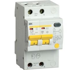 Дифференциальный автомат IEK АД12S 2Р 25А 300мА MAD13-2-025-C-300 