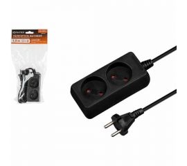 Удлинитель ЮПИТЕР 1,5 м 2 розетки 2,2 кВт черный JP8101-28 