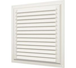 Решетка вентиляционная с покрытием полимерной эмалью 2525МЭ (250х250 мм; с сеткой; сталь; айвори) ERA 89-052 