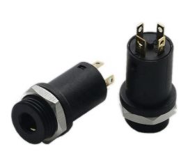 Разъем аудио Pro Legend 3.5мм гнездо 4C пластик на корпус с гайкой PL2116 