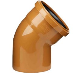 Отвод ООО МультиМирПласт 110x45 SN4 рыжий ОТВ НК 110/45 SN4 