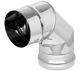 Колено (115 мм; AISI 430-0.5мм; 3 секции; 90град.) Везувий А-13782 