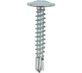 Саморез с прессшайбой KRANZ ПШС сверло, 4.2x25, 200 шт. KR-01-3362-005 