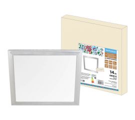 Светодиодная панель TDM серии СВО 295х295, 14 Вт, 6000 К, хром, Народная без драйвера SQ0329-0210 