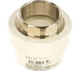 Комбинированная муфта под ключ PRO AQUA PP-R ВР белая d-50 мм 2" PA22523Pb 