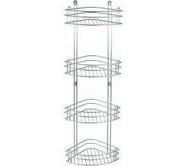 Полка для ванной Rosenberg 4-ярусная, угловая RUS-385022-4 Zn 