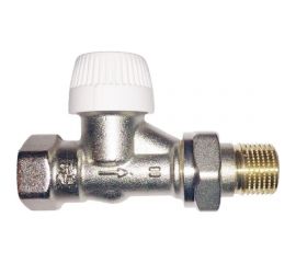 Вентиль для радиатора Honeywell Home 3/4 прямой, под термоголовку, никелированная латунь, Kvs 1.95, PN10 V2000DUB20 