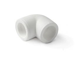 Угольник PRO AQUA PP-R 90 градусов, белый, 50 мм PA13016Pb 