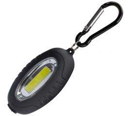 Фонарь брелок КОСМОС 0,5Вт COBLED/2xCR2032 в комплектe/ABS-пластик c каучуковым напылением/магнит/карабин, KOC201B 