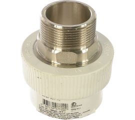 Комбинированная муфта под ключ PRO AQUA PP-R НР белая d-50 мм 1 1/2" PA23522Pb 