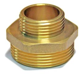 Переходной ниппель Гроссис (латунь) НР 1 1/2"" х 1"", шт 0730413 