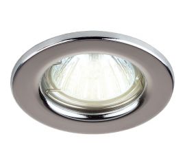 Встраиваемый светильник truEnergy с цоколем gu5.3 d80xh30мм ip20 хром/сталь 21200 