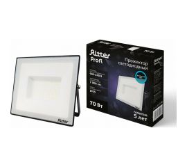 Светодиодный прожектор RITTER серия PROFI 230В 70 Вт 6500К 7000Лм IP65 черный 53409 3 