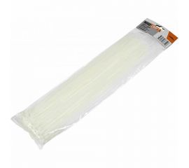 Нейлоновая хомут-стяжка NOVOCRAFT 5x400 мм, белая, уп. 100 шт. HCC054000100 