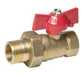 Шаровой кран для воды ОПТИМА 3/4" с накид. гайкой бабочка SOAFM034 