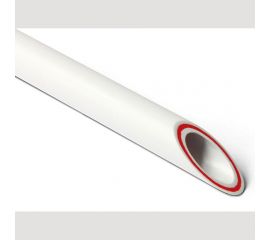 Армированная стекловолокном труба PRO AQUA PP-R RUBIS SDR 7.4 Белая 4 м d-40 мм PA35014P 