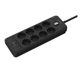 Сетевой фильтр Harper удлинитель UCH-650 Black PD3.0 H00003210 