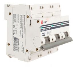 Автоматический выключатель EKF 3P 32А 10kA ВА 47-100 PROxima SQmcb47100-3-32C-pro 