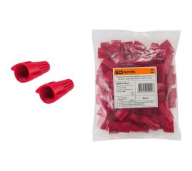 Соединительный изолирующий зажим с лепестками TDM СИЗ-Л-4, 20 мм2, 50 шт, красный SQ0519-0014 