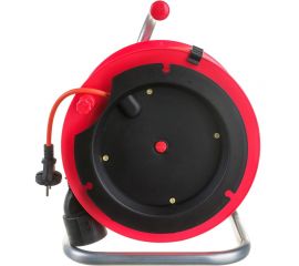 Силовой удлинитель на катушке К1-О-50, ПВС 2x0.75, 50м, 6А, выносная розетка б/з LUX 4606400417583 