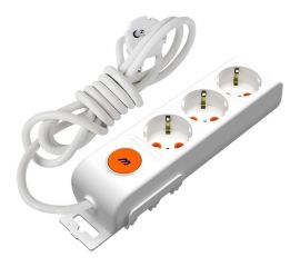 Удлинитель Mutlusan electric RI-TECH 3 гнезда с выключателем с заземлением со шторками 3мх1,0мм 5м 001 175 320002 05 00 