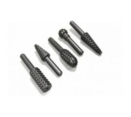 Набор шарошек металлических разнопрофильных по пластику и дереву 5 предметов ROCKFORCE RF-61712 