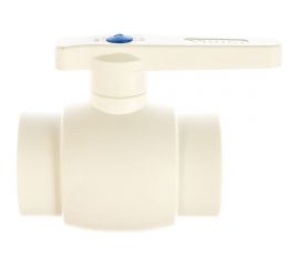 Полнопроходной шаровой кран PRO AQUA PP-R белый d-50 мм PA40016 
