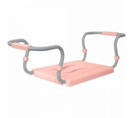 Сиденье для ванной PRIMANOVA 36х26 см, розовое, стальной каркас 42.5-65 см, нагрузка- до 120 кг M-KV03-03 